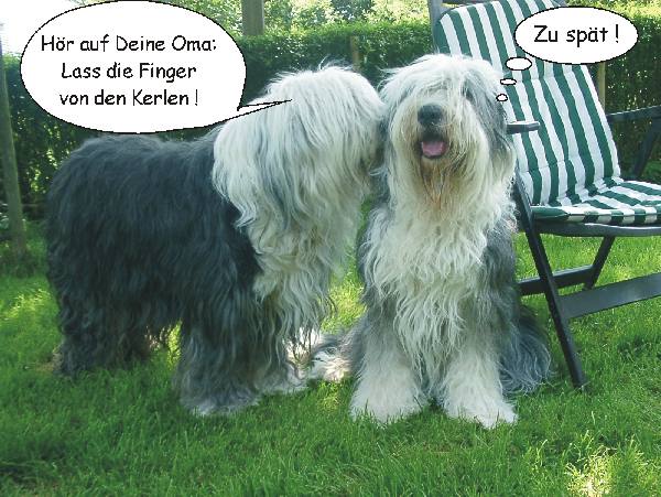 Annie mit Oma Isabelle